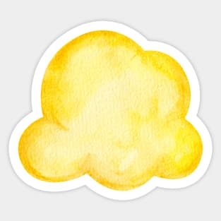 Yellow cloud Sticker